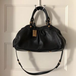 MARC JACOBS Black Leather Satchel Handbag